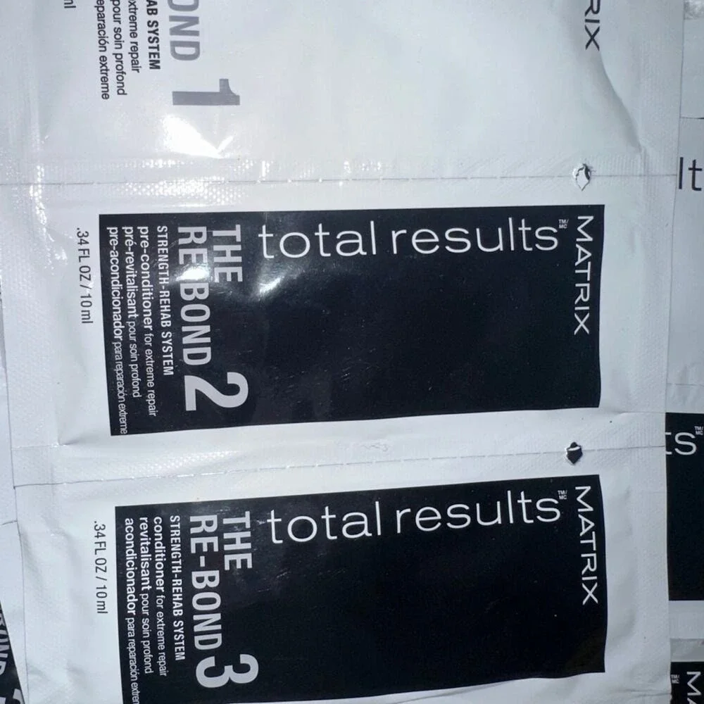 Matrix Total Results‎ The Re-Bond shampoo conditioner travel sample hair care